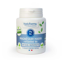 Magnésium Marin + Vitamine B6 Fatigue nerveuse et musculaire Nat&Form