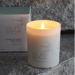 Bougie parfumée Fleurs de Neige 1Kg Pure Altitude